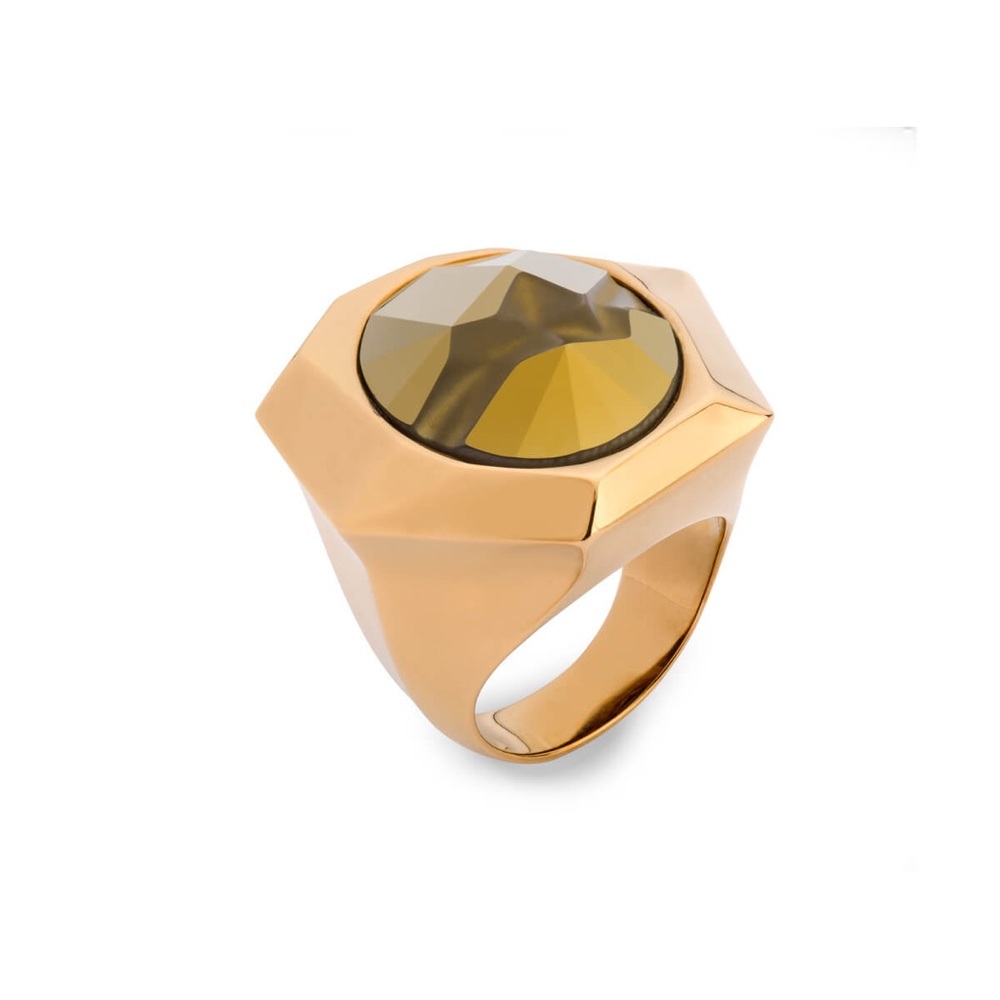 Swarovski Jean Paul Gaultier Ring. Bronze. Size 7.